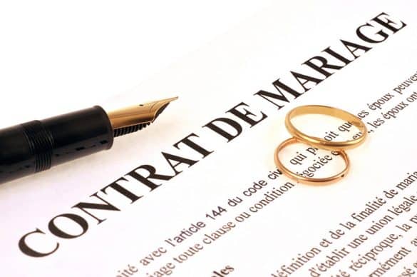 Comment rédiger un contrat de mariage