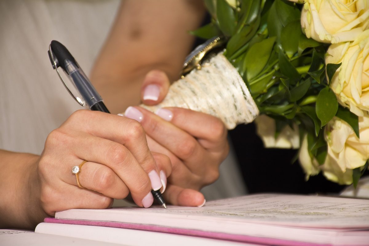 rédiger un contrat de mariage